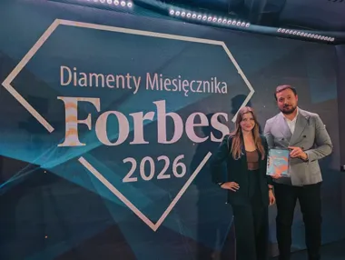Krakowska agencja Delante na gali Diamentów Forbesa 2026. Mateusz Calik i Małgorzata Kwiecień odebrali statuetkę za wyróżnienie w rankingu