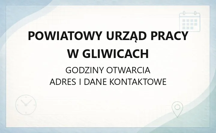 Powiatowy Urząd Pracy w Gliwicach - kontakt, rejestracja, wsparcie dla pracodawców