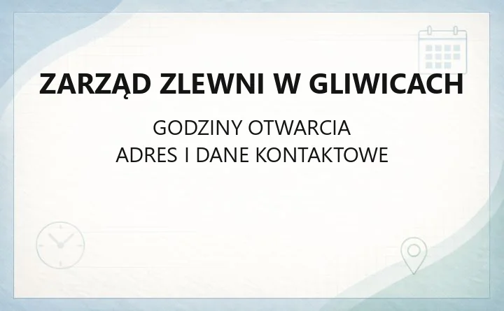 Zarząd Zlewni w Gliwicach - kontakt, adres, e-PUAP