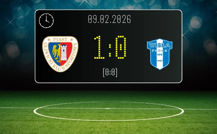 Piast Gliwice - Wisła Płock - Piast przełamuje serię gości w meczu w Ekstraklasa