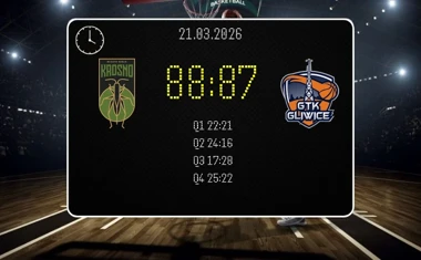 [KOSZYKÓWKA] Miasto Szkła Krosno ograło Tauron GTK Gliwice 88:87 w Orlen Basket Lidze – bolesna końcówka gości