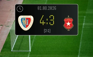[PIŁKA NOŻNA] Piast Gliwice – Wisła Kraków 4:3 w PKO BP Ekstraklasie. Siedem goli i zwycięstwo gospodarzy
