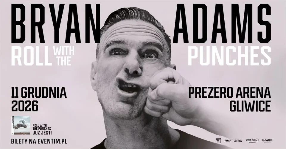 Grafika promocyjna wydarzenia Bryan Adams: Roll with the Punches Tour – koncert w Gliwicach