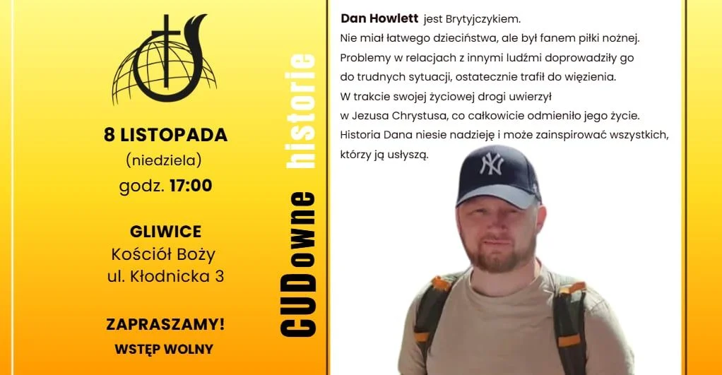 Grafika promocyjna wydarzenia CUDowne Historie: historia Dana Howletta