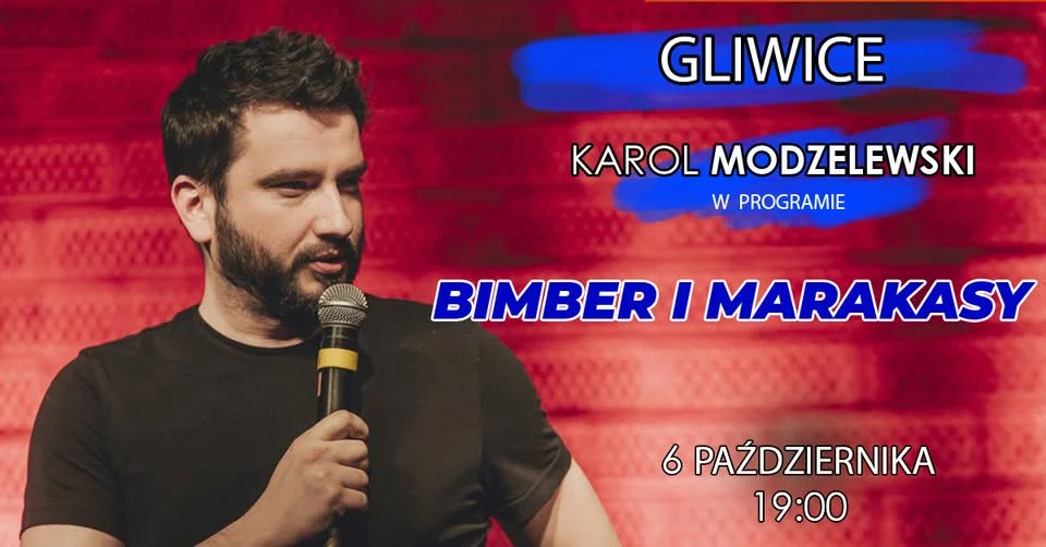 Grafika promocyjna wydarzenia Bimber i marakasy w Gliwicach