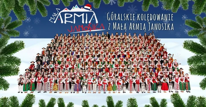 Grafika promocyjna wydarzenia Mała Armia Janosika — Najpiękniejsze kolędy i pastorałki w Gliwicach
