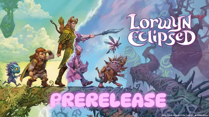 Grafika promocyjna wydarzenia Prerelease Lorwyn Eclipsed w Jaskini (Gliwice)