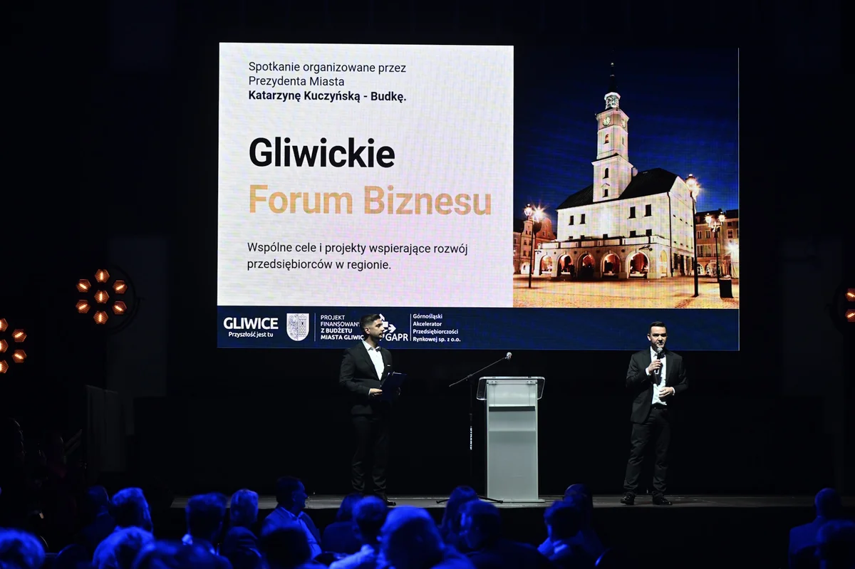 Grafika promocyjna wydarzenia II Gliwickie Forum Biznesu