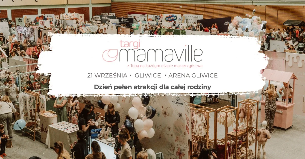 Grafika promocyjna wydarzenia Jesienna edycja targów dla rodzin w PreZero Arenie Gliwice
