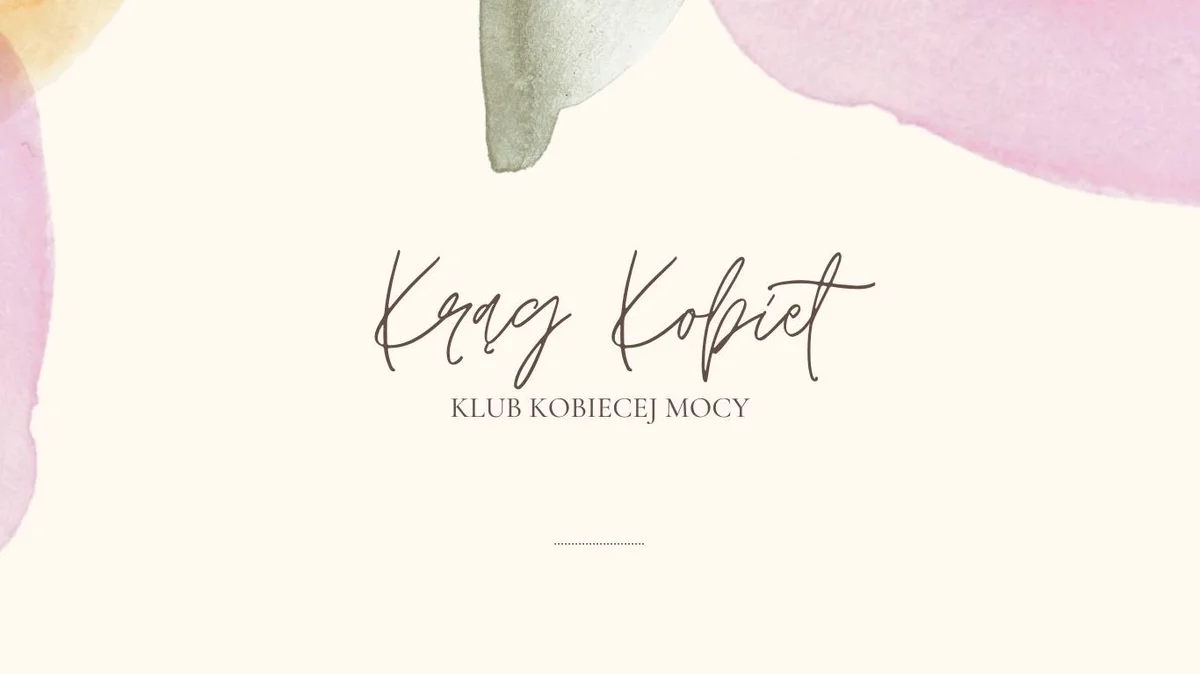 Grafika promocyjna wydarzenia Klub Kobiecej Mocy – krąg kobiet w Gliwicach