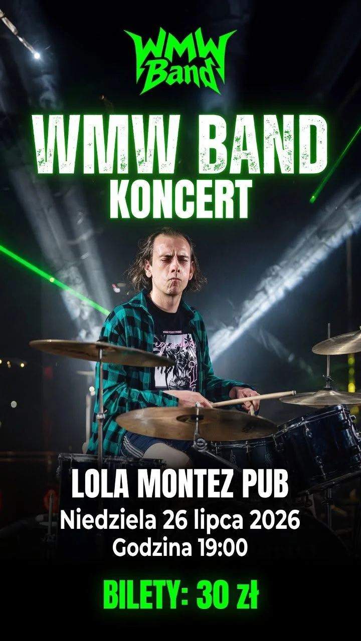 Grafika promocyjna wydarzenia Koncert WMW Band w Gliwicach
