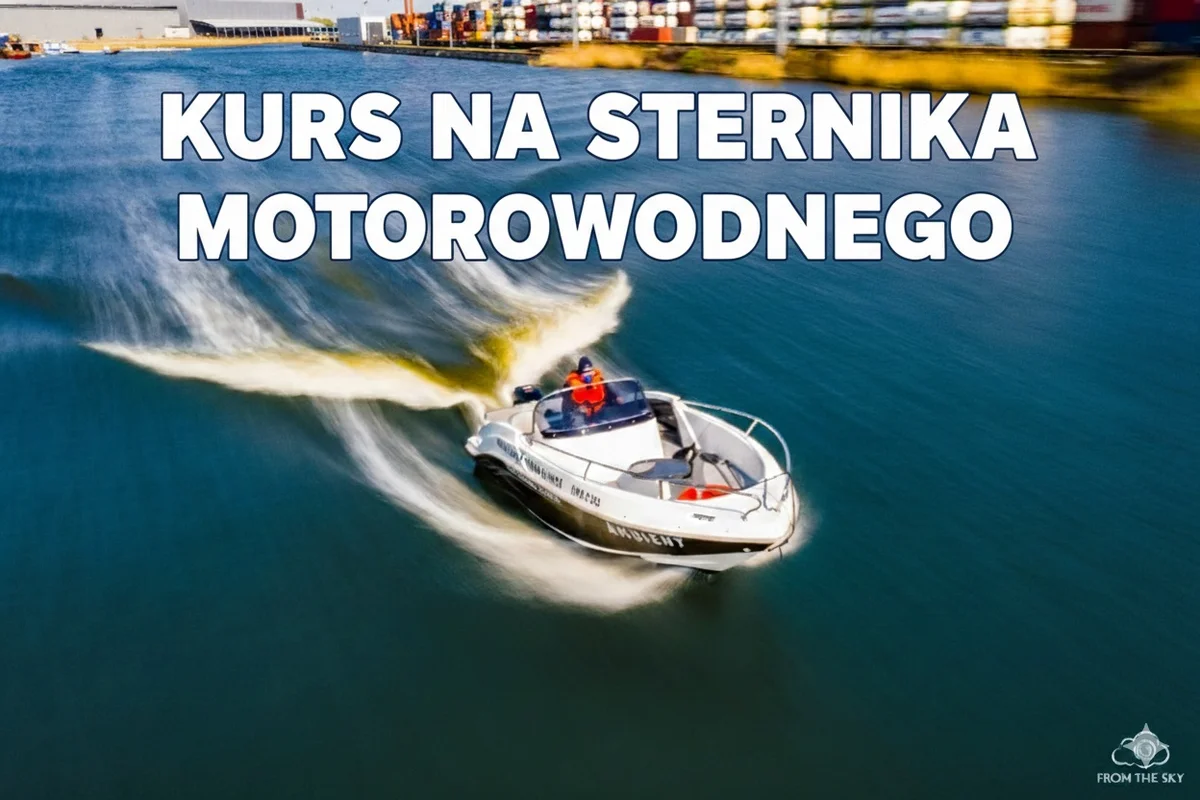 Grafika promocyjna wydarzenia Kurs na sternika motorowodnego w Gliwicach