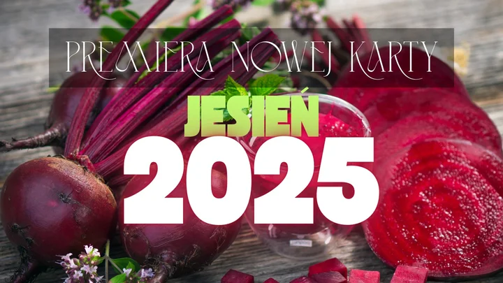 Obrazek przedstawia grafikę promocyjną wydarzenia Nowa jesienna karta dań w restauracji Cechownia — start 7 października