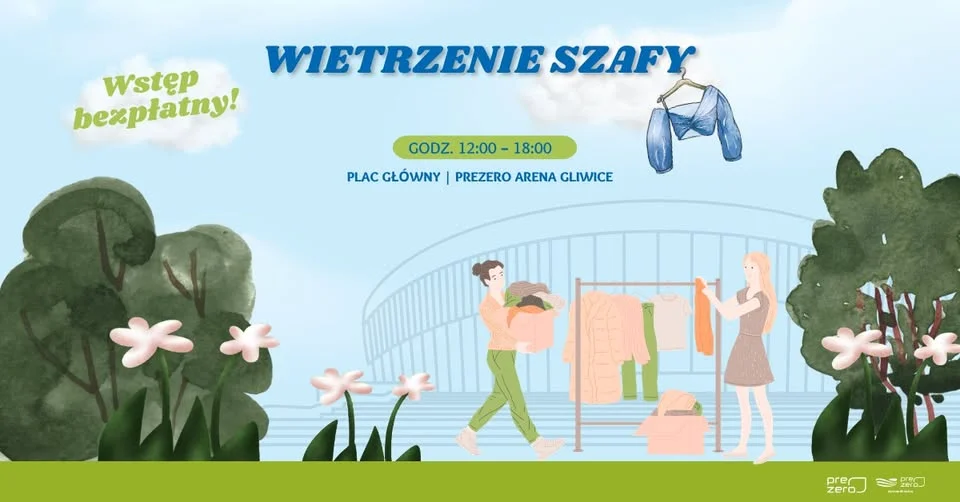 Grafika promocyjna wydarzenia Sezonowe Wietrzenie Szafy w Gliwicach