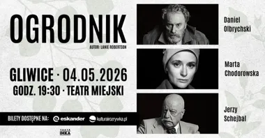 Grafika promocyjna wydarzenia Spektakl „Ogrodnik” w Teatrze Miejskim w Gliwicach