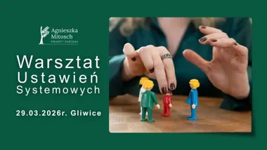 Grafika promocyjna wydarzenia do lekkości w tańcu z życiem — warsztat Ustawień Systemowych w Gliwicach