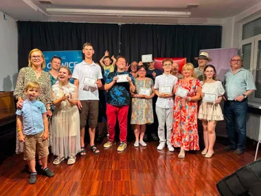 Grafika promocyjna wydarzenia Finał festiwalu „Zaczarowany Mikrofon” w Gliwicach