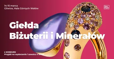 Grafika promocyjna wydarzenia Giełda Biżuterii, Minerałów i Skamieniałości (GeoExpo) — Gliwice