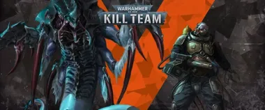 Grafika promocyjna wydarzenia Kill Team w Gliwicach: nauka gry i luźne granie