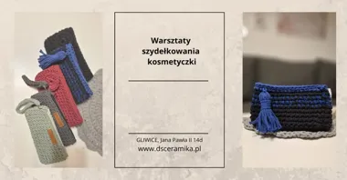 Grafika promocyjna wydarzenia Warsztaty szydełkowania kosmetyczki w Gliwicach z Szydełkowy Sznurek