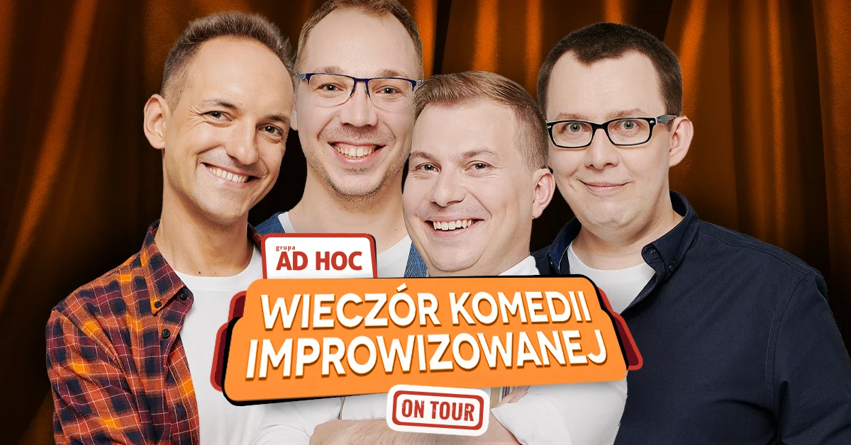 Grafika promocyjna wydarzenia Wieczór z improwizowaną komedią w Gliwicach