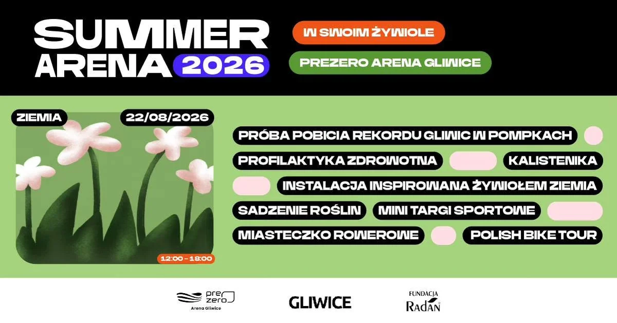Grafika promocyjna wydarzenia Ziemia – Odkryj miejskie korzenie w Gliwicach