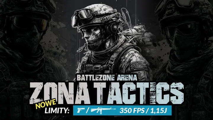 Grafika promocyjna wydarzenia ZONA Tactics [CQB] — Battlezone Arena Gliwice