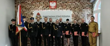 Pożar, wypadek i ślubowanie - w Gliwicach wyróżniono czterech strażaków