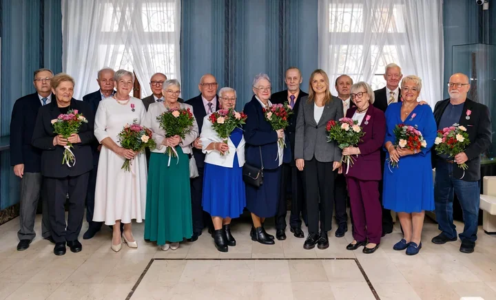 Piętnaście gliwickich par z medalami za 50 lat wspólnego życia