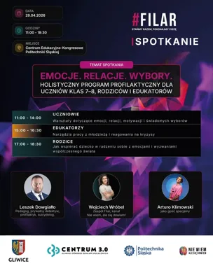 W Gliwicach o emocjach, relacjach i wyborach. Uczniowie, rodzice i nauczyciele w jednym miejscu