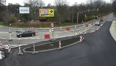 Na Orlickiego i Wyspiańskiego widać już pierwszy porządek na skrzyżowaniu