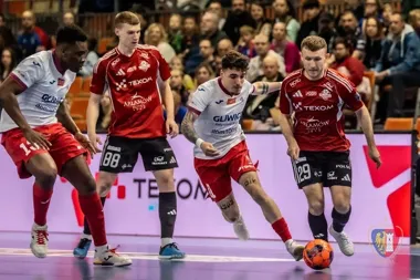 Grafika promocyjna wydarzenia Piast Gliwice Futsal zagra z AZS UŚ Katowice