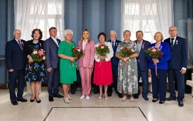 Dziesięć par z Gliwic świętowało pół wieku razem. Otrzymały medale