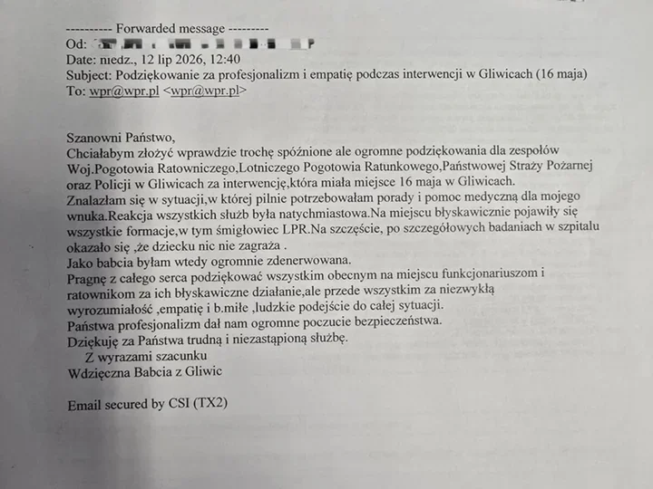 W Gliwicach 8-latek potrzebował pilnej pomocy. Zadziałały wszystkie służby