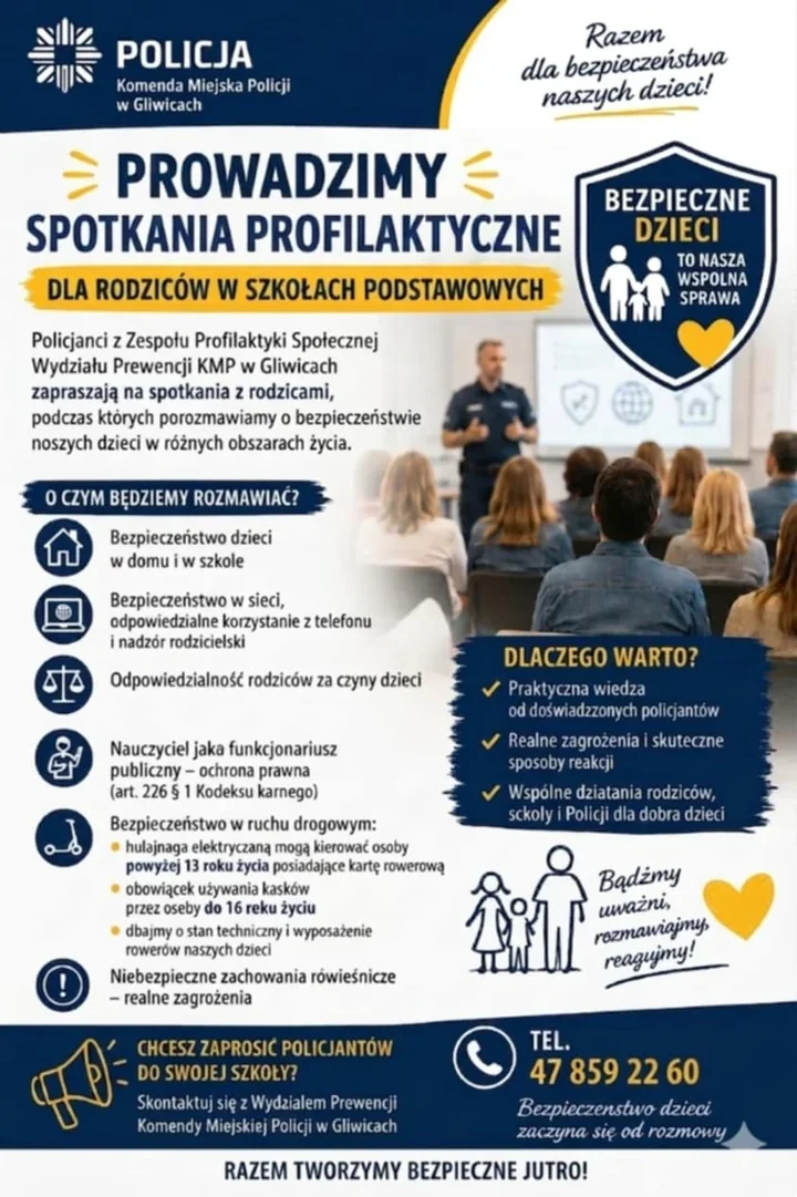 Hejt, hulajnogi i odpowiedzialność rodziców - policjanci w Gliwicach mówią wprost