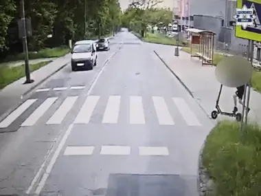 11-latek wjechał hulajnogą pod autobus w Gliwicach - sekundy od tragedii