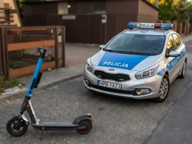 Zderzenie motocyklistki z 12-latkiem na hulajnodze. Nastolatek odjechał