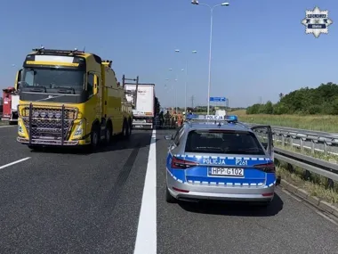 Sekundy na A4 w Gliwicach kosztowały życie 55-latka z ciężarówki