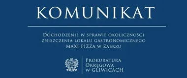 Zniszczony lokal MAXI PIZZA w Zabrzu. Dwóch mężczyzn z zarzutami