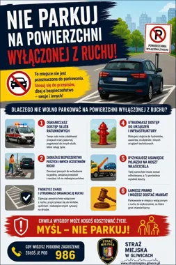 Gliwiccy kierowcy mylą to oznakowanie z parkingiem. To błąd