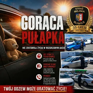 „To tylko chwila” - policja rusza z akcją przeciw gorącym pułapkom