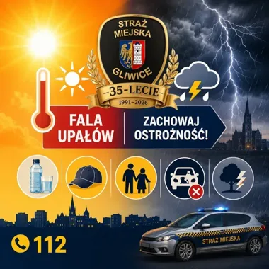 Upał i burze w Gliwicach. Jedna chwila w aucie może zagrozić życiu