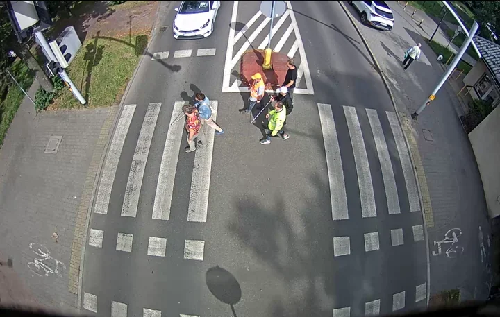 Gliwice testują przejścia, które reagują na pieszych i pomagają niewidomym