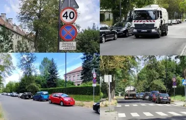 Gierymskiego znów blokują auta. Zakaz zatrzymywania ma konkretny sens