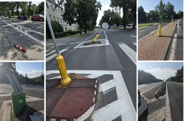Weekend napraw na gliwickich drogach. Uszkodzone znaki wymieniono