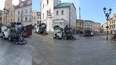 Wiosenne porządki w Gliwicach – Rynek myty, Starówka zamiatana codziennie