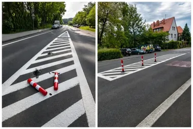 Słupki wróciły na ul. Kosów. Ktoś zniszczył je, by łatwiej łamać przepisy