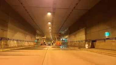 Tunel DTŚ zamknięty w nocy. Kierowcy muszą liczyć się z objazdami