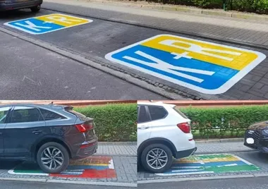 Zamalowane Kiss & Ride przy Ziemowita. W Gliwicach znów wybrano wandalizm