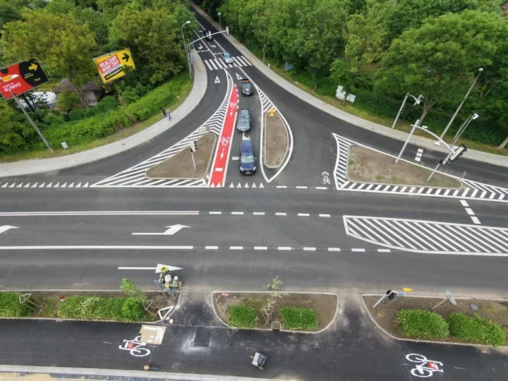 Nowe rowerowe połączenie na Orlickiego i Wyspiańskiego pokazano na filmie